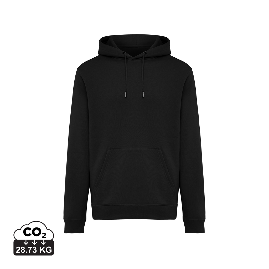 Sudadera con capucha de algodón reciclado Joshua, negro