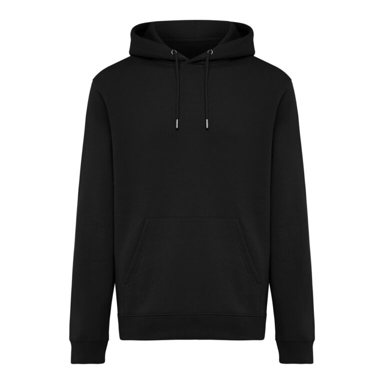 Sudadera con capucha de algodón reciclado Joshua, negro