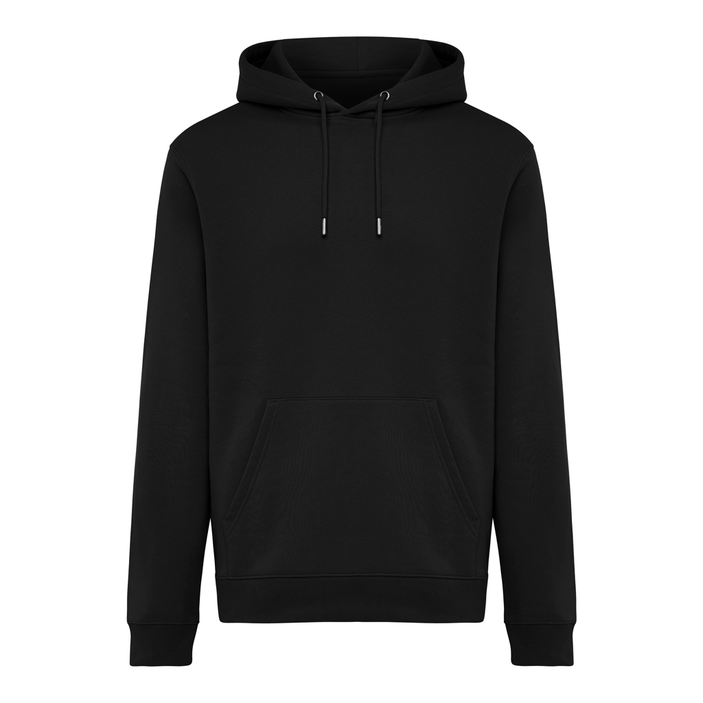 Sudadera con capucha de algodón reciclado Joshua, negro