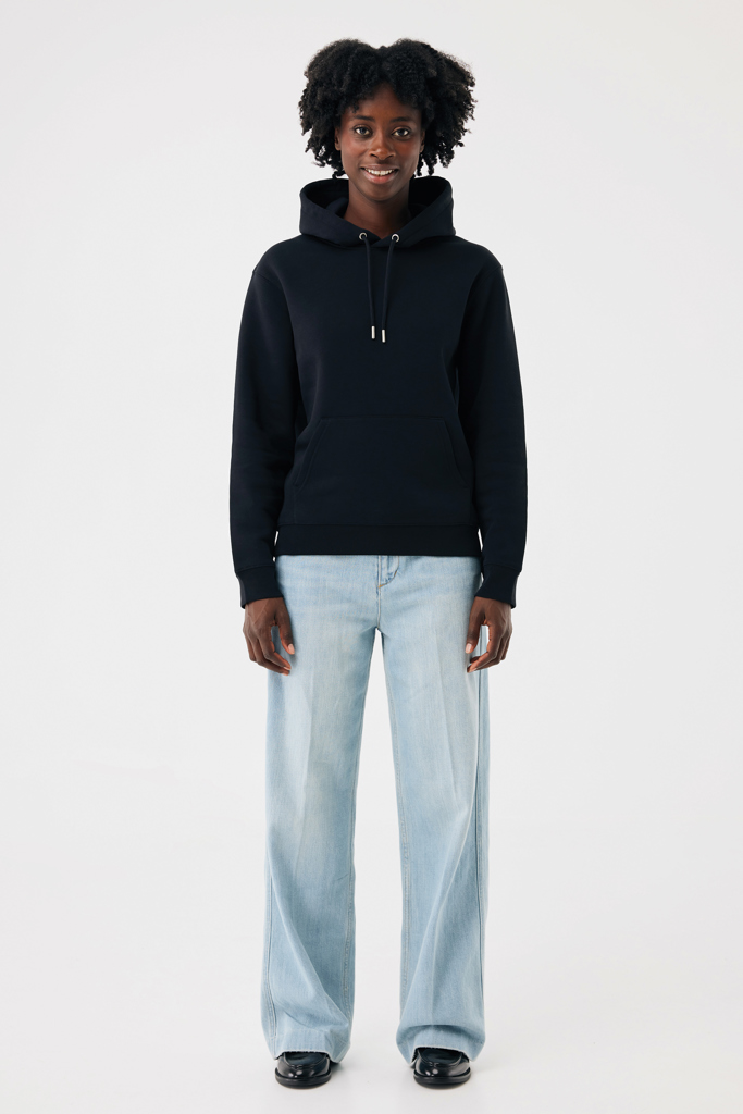 Sudadera con capucha de algodón reciclado Joshua, negro