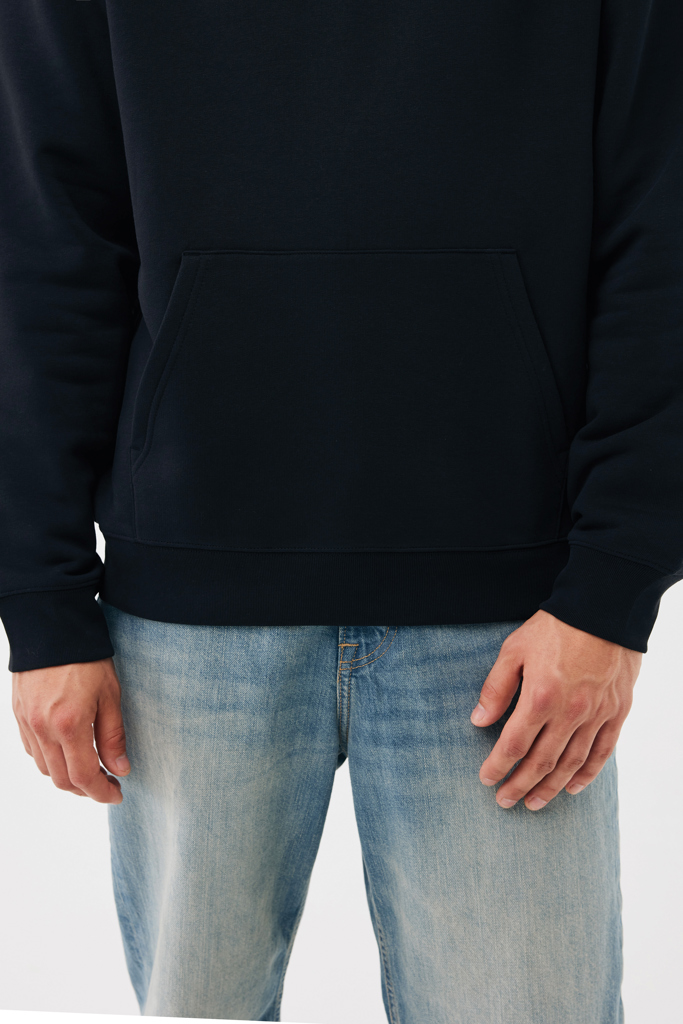 Sudadera con capucha de algodón reciclado Joshua, negro