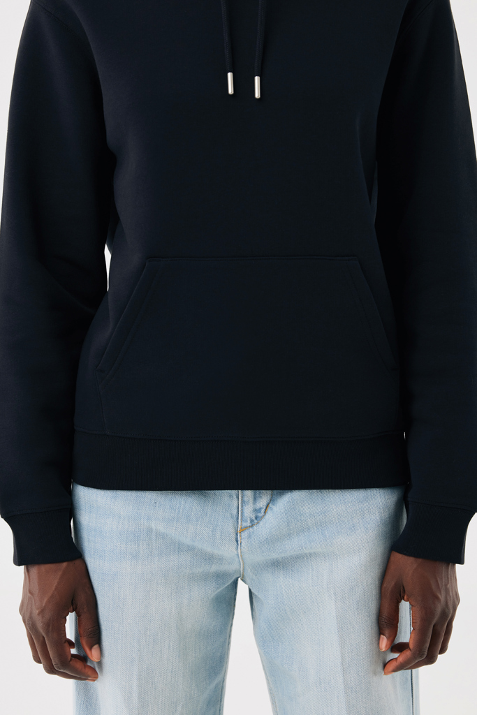 Sudadera con capucha de algodón reciclado Joshua, negro