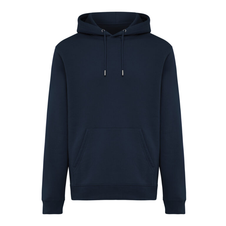 Sudadera con capucha de algodón reciclado Joshua, azul marin
