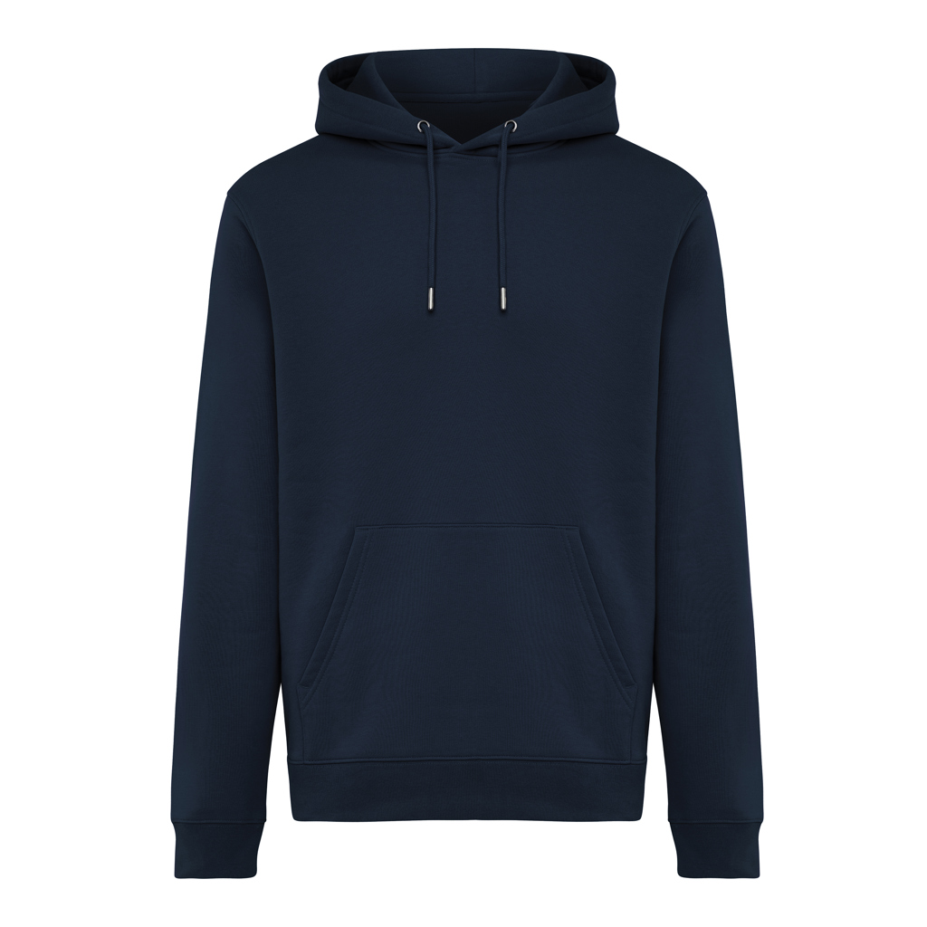 Sudadera con capucha de algodón reciclado Joshua, azul marin