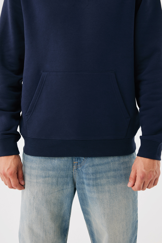Sudadera con capucha de algodón reciclado Joshua, azul marin