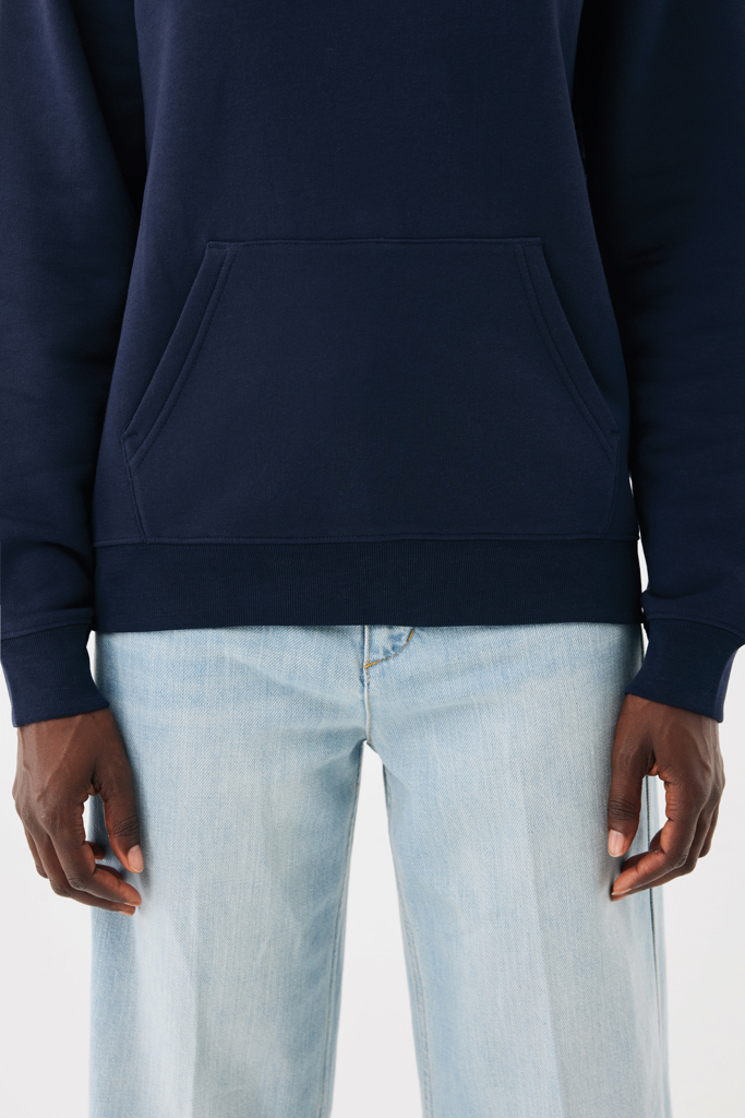 Sudadera con capucha de algodón reciclado Joshua, azul marin
