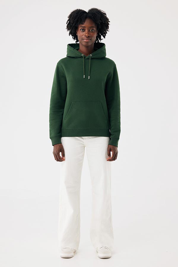 Sweat à capuche en coton recyclé Joshua, forest green