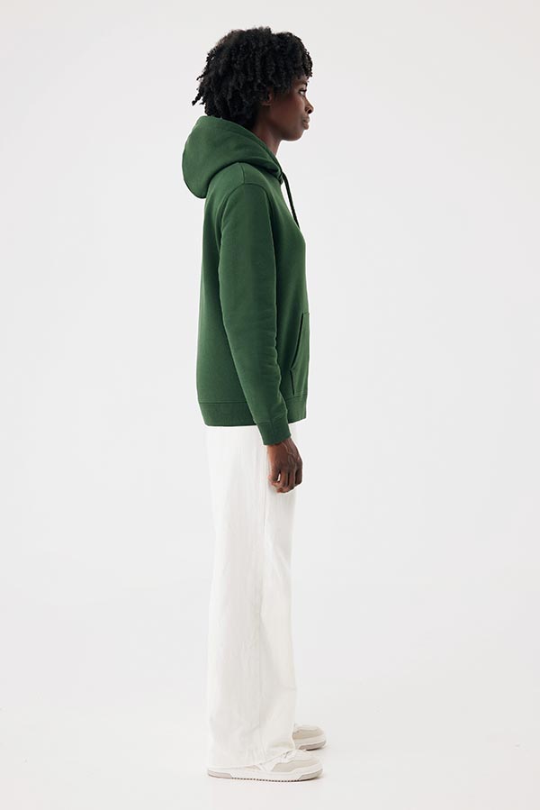Sweat à capuche en coton recyclé Joshua, forest green