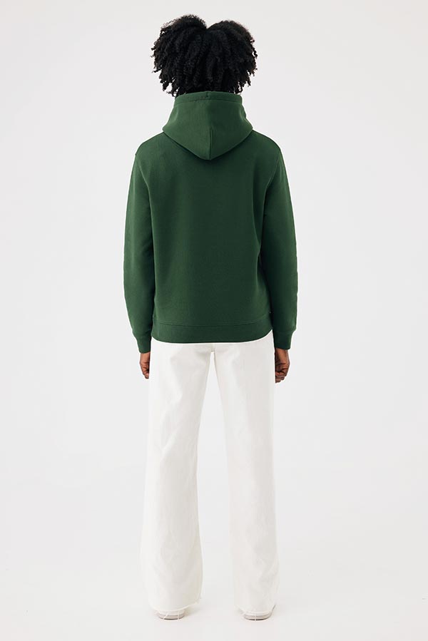 Sweat à capuche en coton recyclé Joshua, forest green