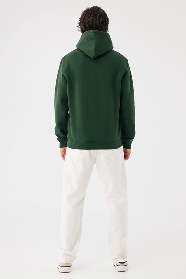 Sweat à capuche en coton recyclé Joshua, forest green