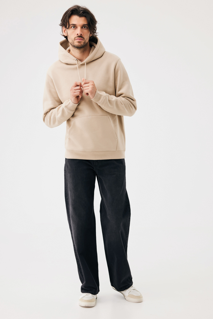 Sudadera con capucha de algodón reciclado Joshua, desert