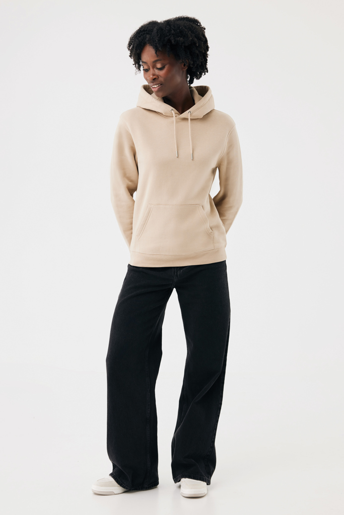 Sudadera con capucha de algodón reciclado Joshua, desert