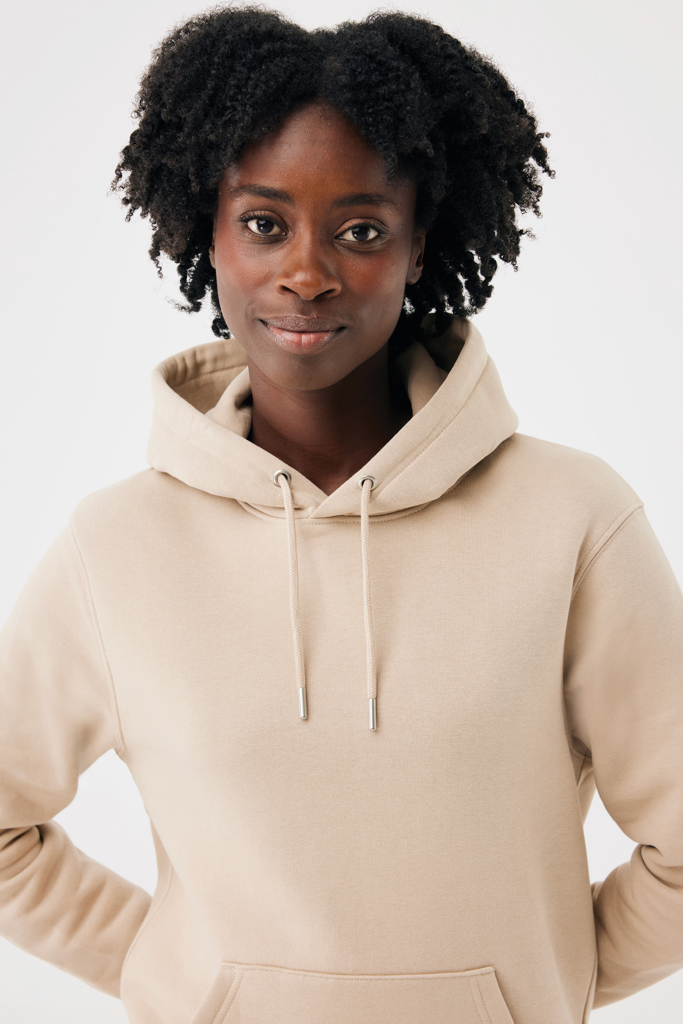 Sudadera con capucha de algodón reciclado Joshua, desert