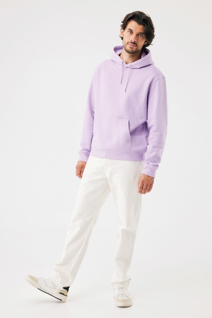 Sudadera con capucha de algodón reciclado Joshua, lavender