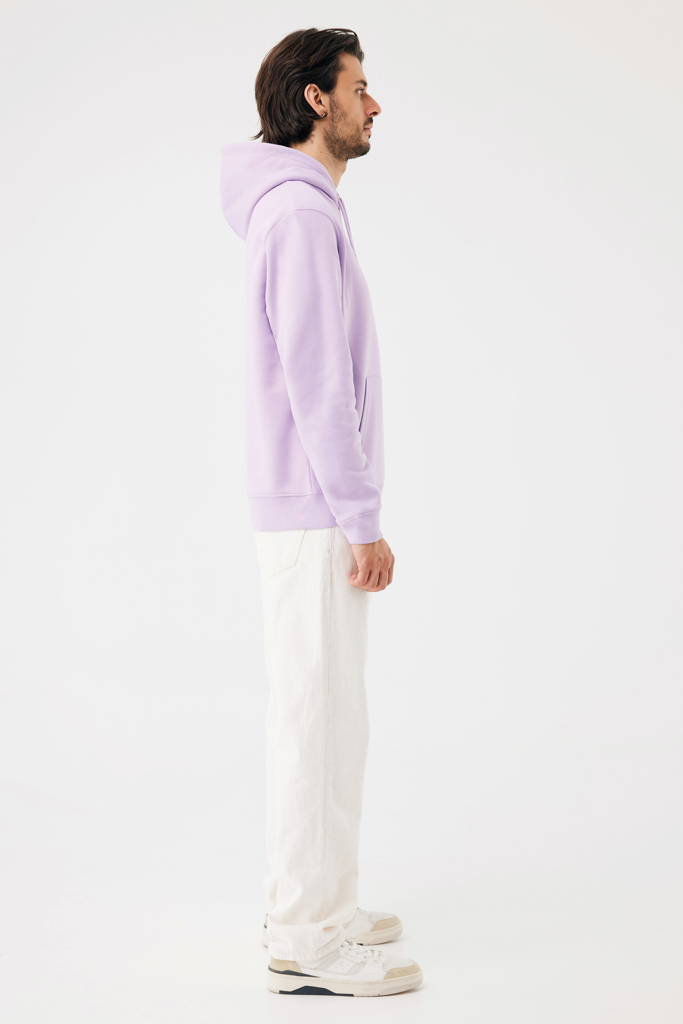 Sudadera con capucha de algodón reciclado Joshua, lavender