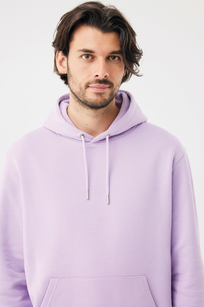 Sudadera con capucha de algodón reciclado Joshua, lavender