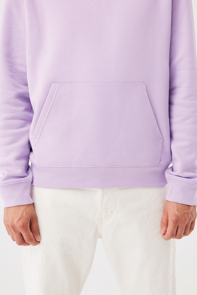 Sudadera con capucha de algodón reciclado Joshua, lavender