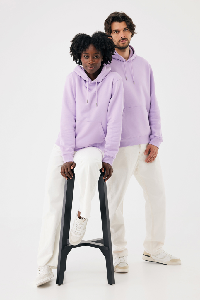 Sudadera con capucha de algodón reciclado Joshua, lavender