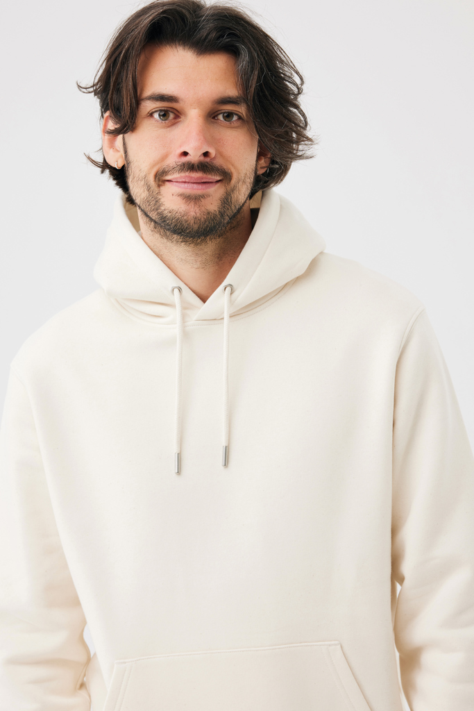 Sudadera con capucha de algodón reciclado Joshua, natural ra