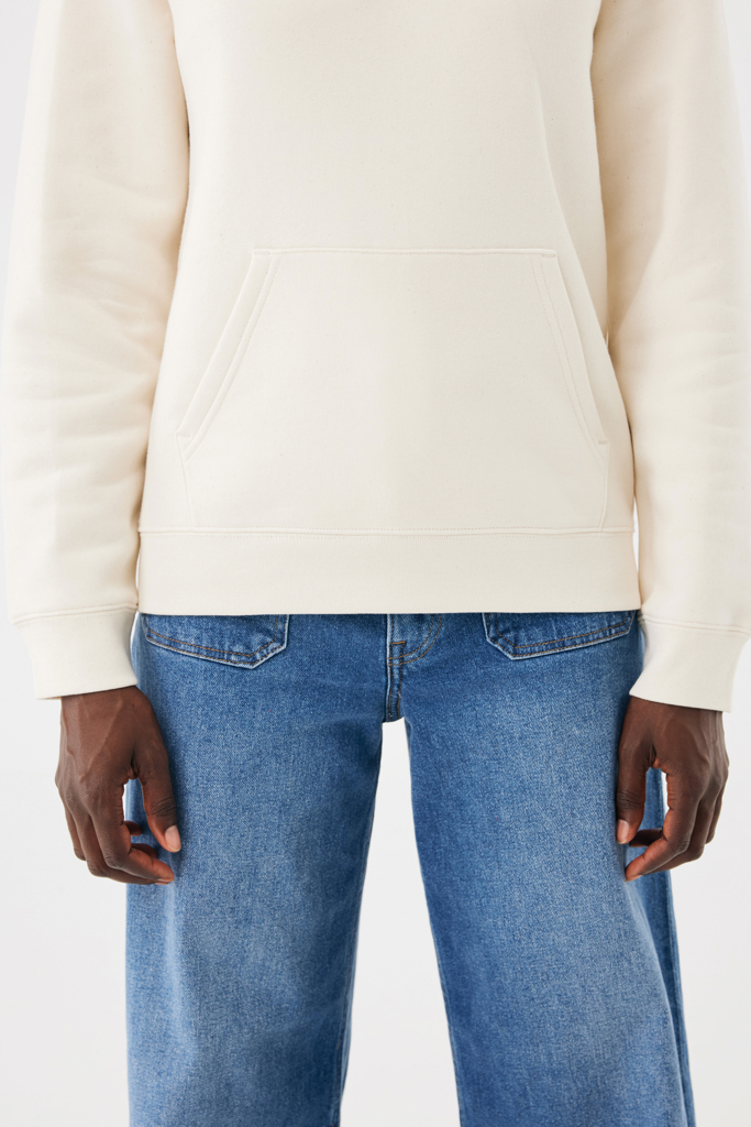 Sudadera con capucha de algodón reciclado Joshua, natural ra