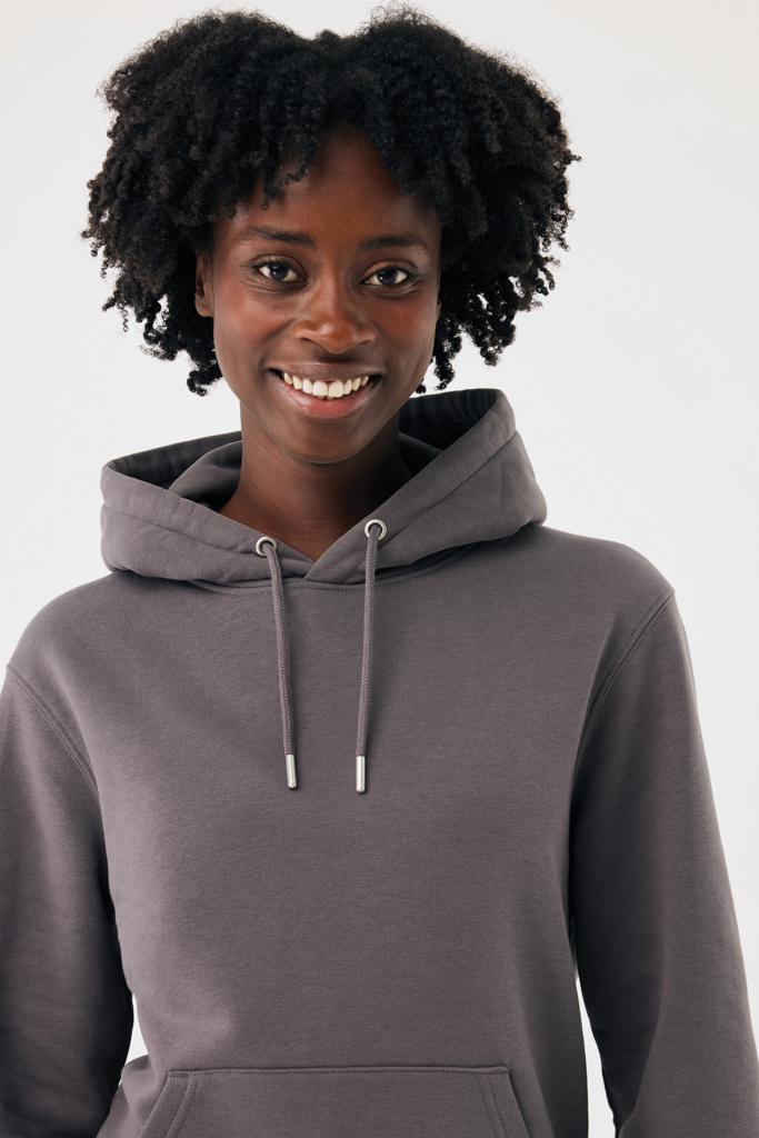 Sudadera con capucha de algodón reciclado Joshua, antracita