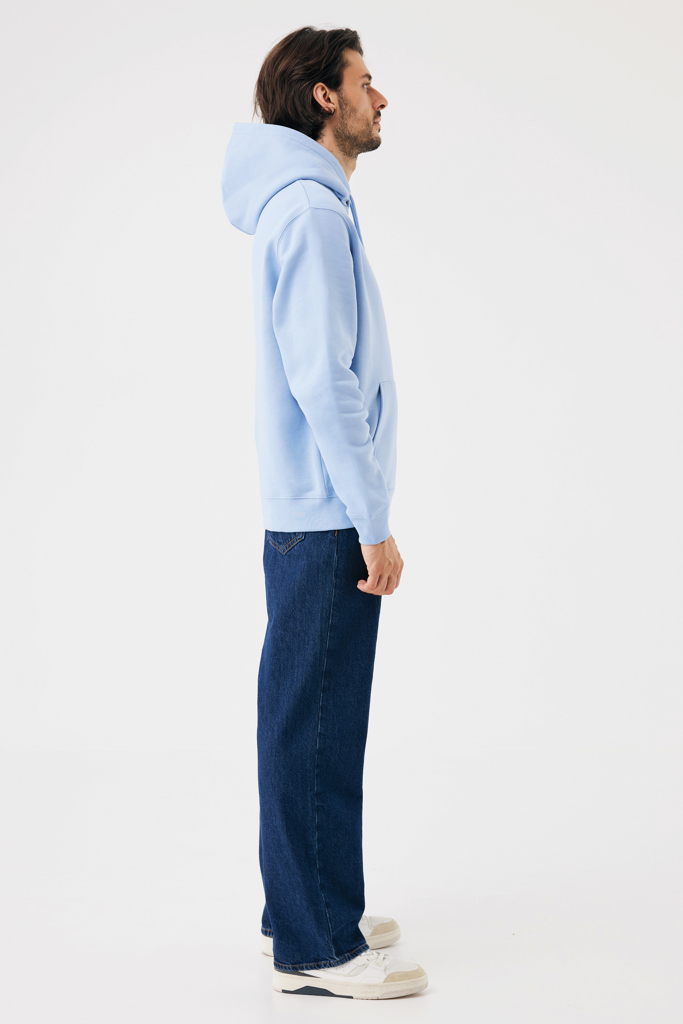 Sweat à capuche en coton recyclé Joshua, sky blue