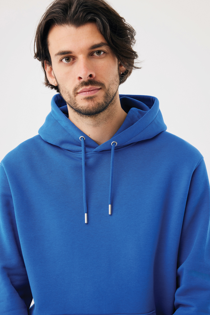 Sudadera con capucha de algodón reciclado Joshua, azul real