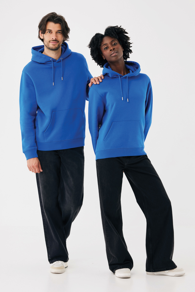 Sudadera con capucha de algodón reciclado Joshua, azul real