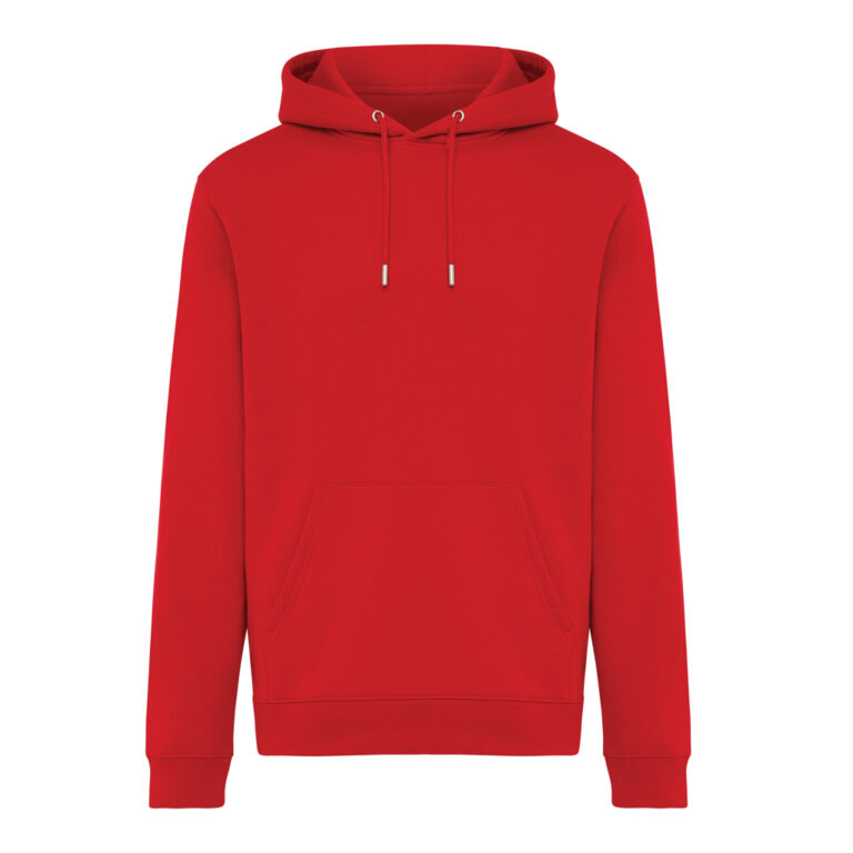 Sudadera con capucha de algodón reciclado Joshua, rojo