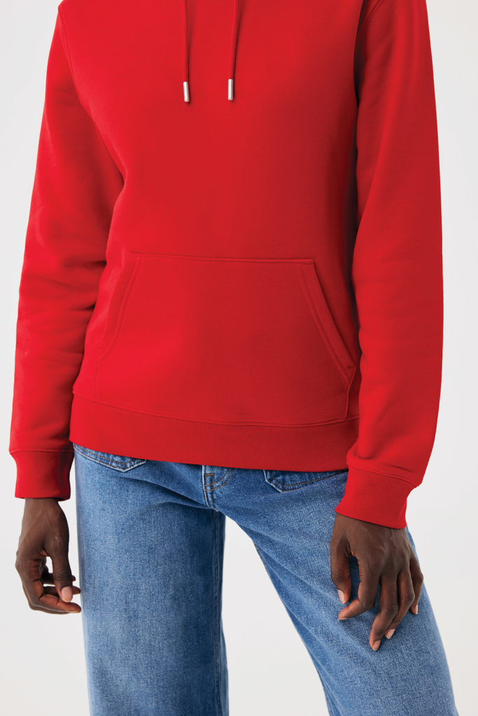 Sudadera con capucha de algodón reciclado Joshua, rojo