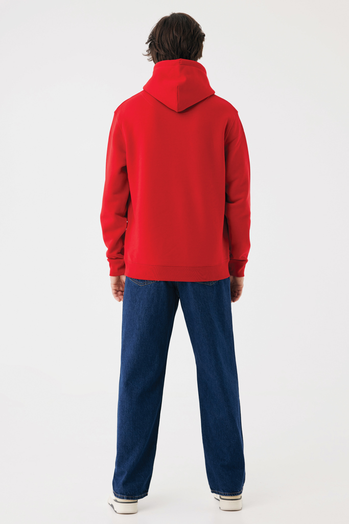 Sudadera con capucha de algodón reciclado Joshua, rojo