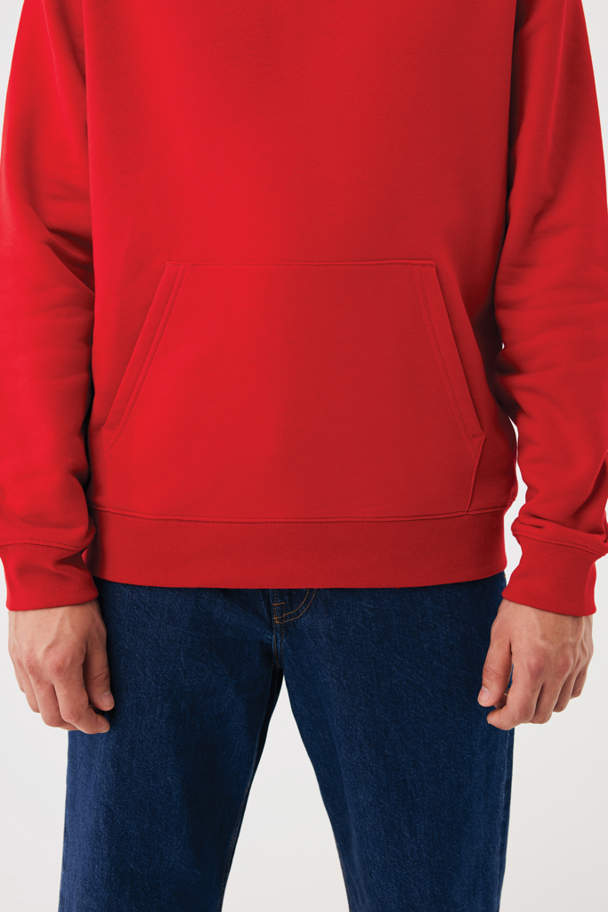 Sudadera con capucha de algodón reciclado Joshua, rojo