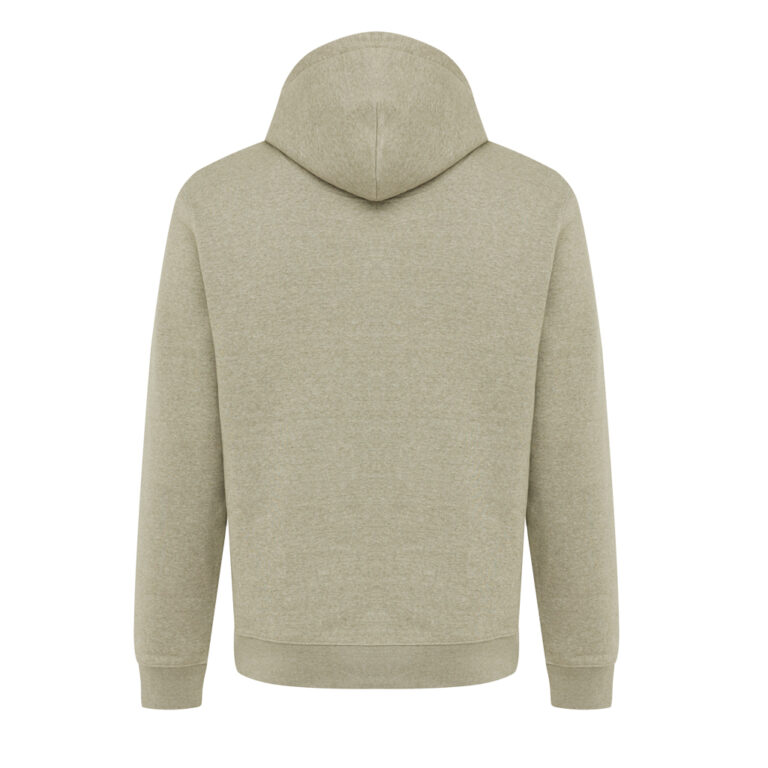 Sweat à capuche en coton recyclé Joshua, light heather green