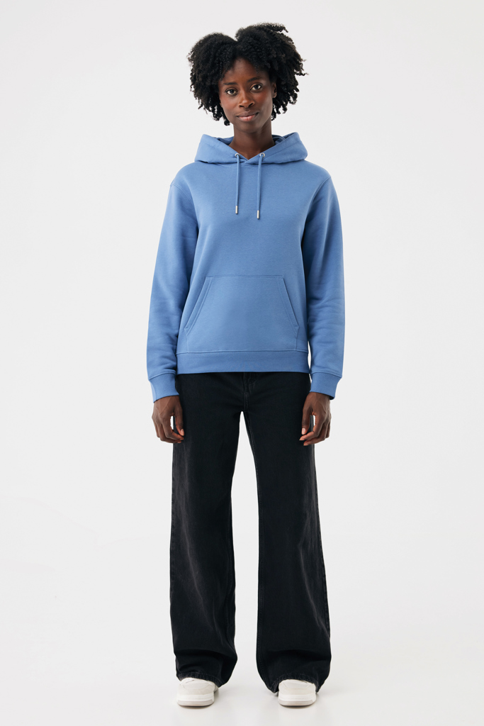 Sudadera con capucha de algodón reciclado Joshua, moon blue