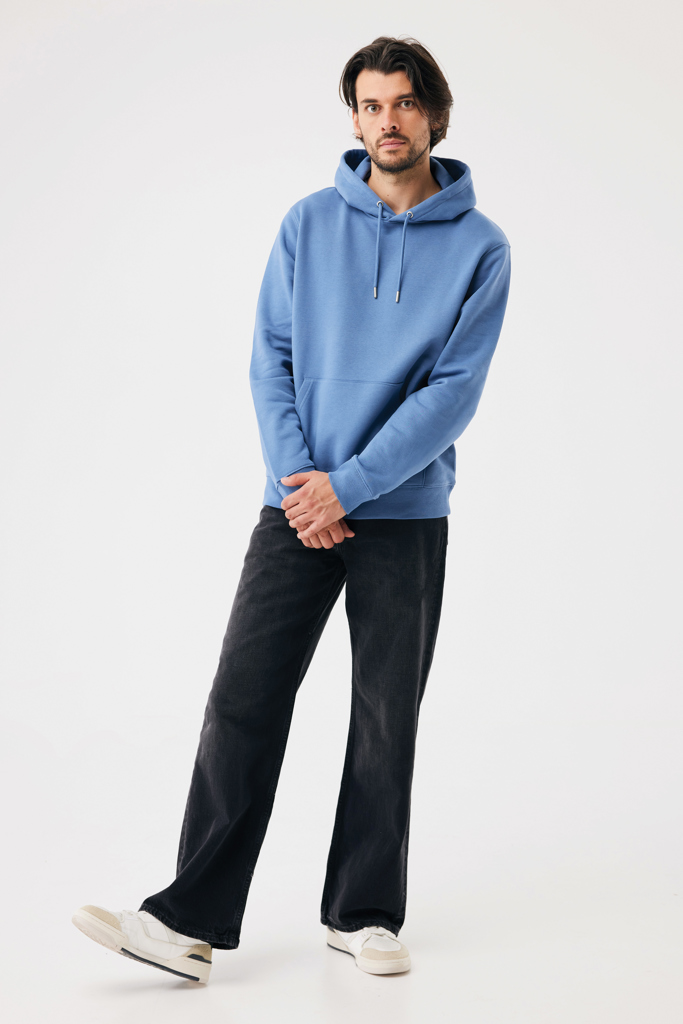 Sudadera con capucha de algodón reciclado Joshua, moon blue