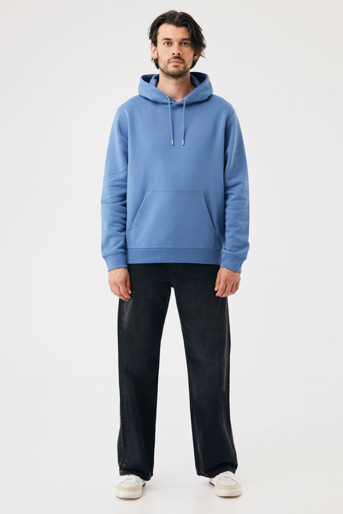 Sudadera con capucha de algodón reciclado Joshua, moon blue