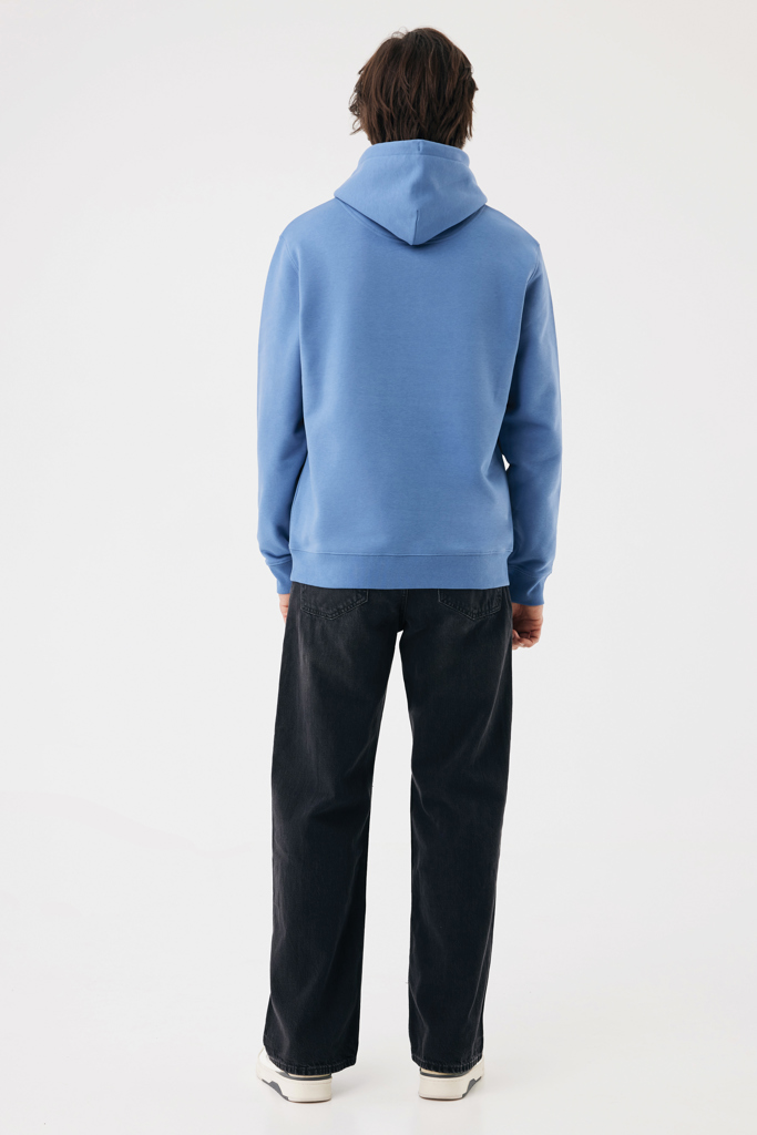 Sudadera con capucha de algodón reciclado Joshua, moon blue