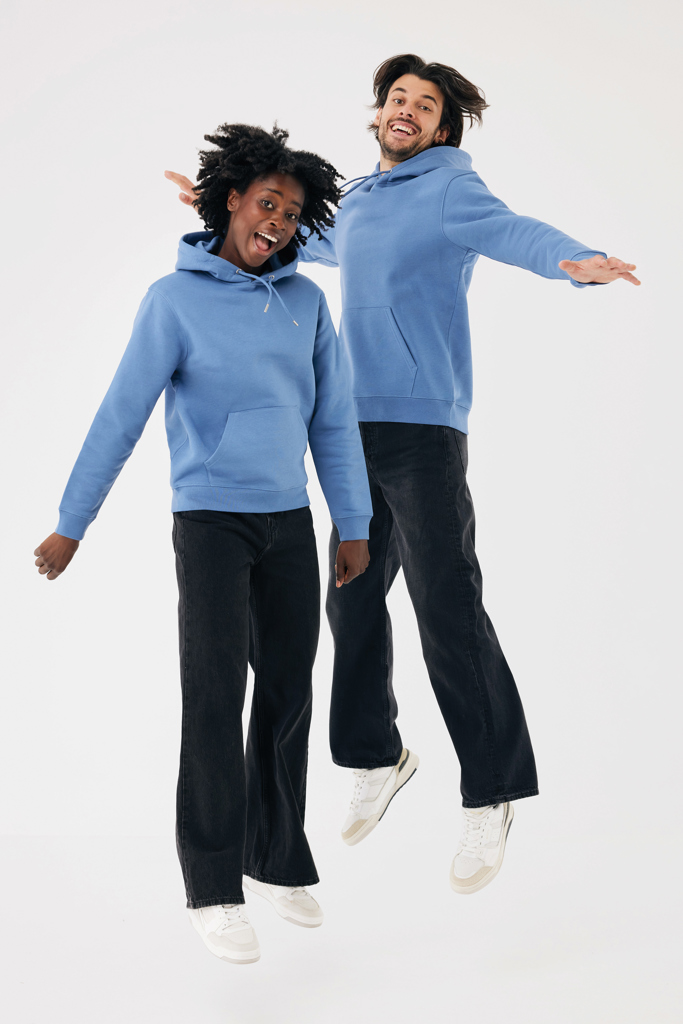 Sudadera con capucha de algodón reciclado Joshua, moon blue
