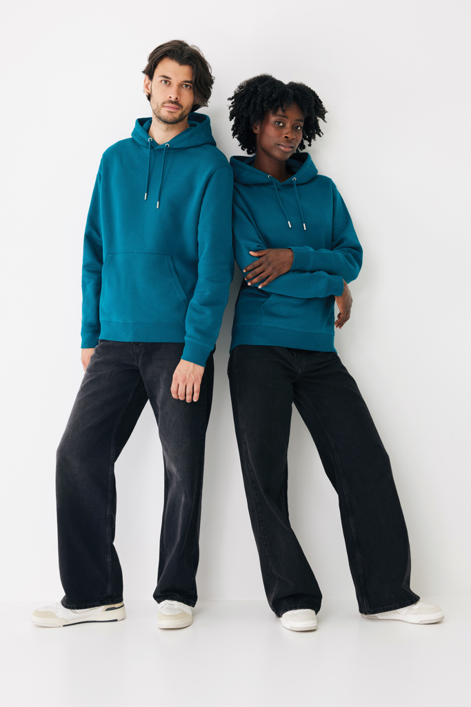 Sudadera con capucha de algodón reciclado Joshua, dark teal