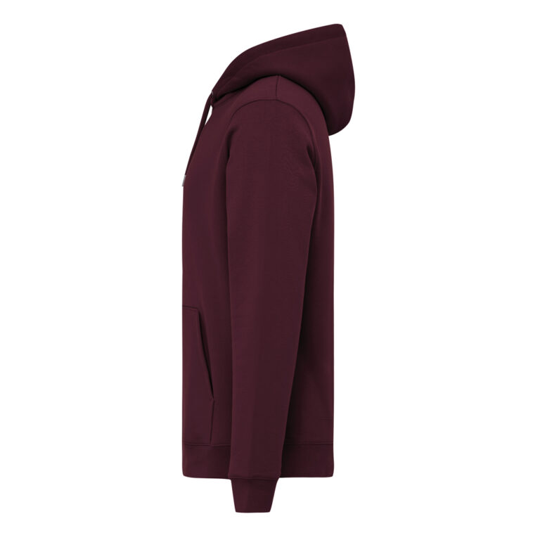 Sudadera con capucha de algodón reciclado Joshua, merlot