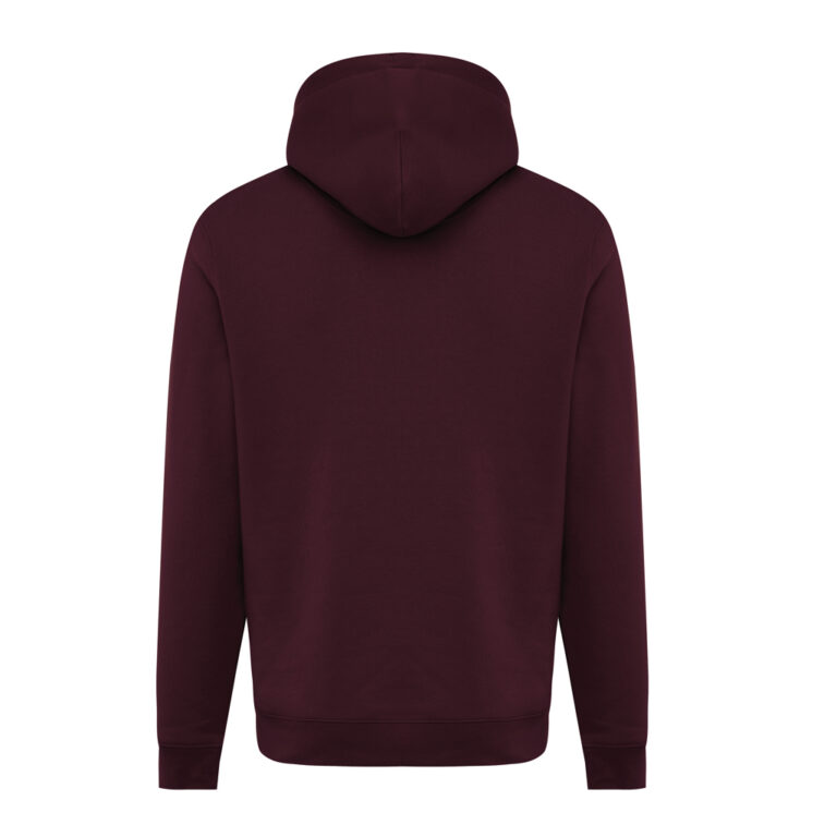 Sudadera con capucha de algodón reciclado Joshua, merlot