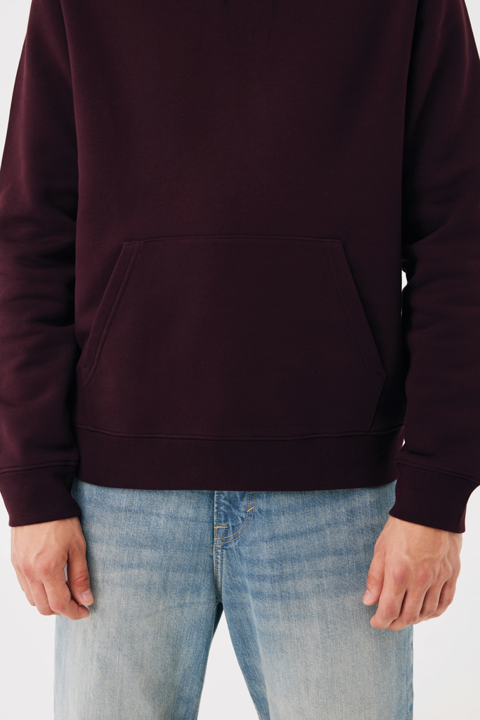 Sudadera con capucha de algodón reciclado Joshua, merlot